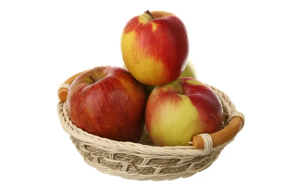 Sepetteki elmalar — Stok fotoğraf