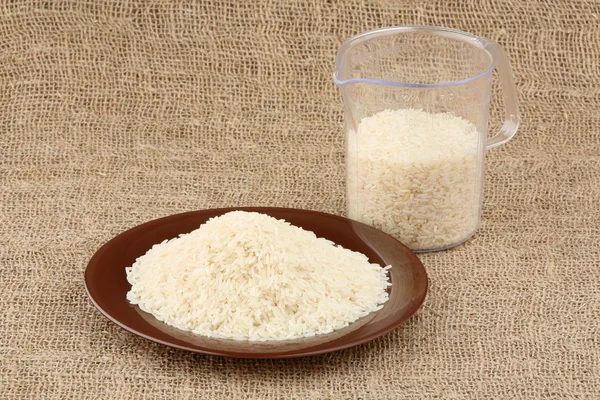 Білий рис — стокове фото
