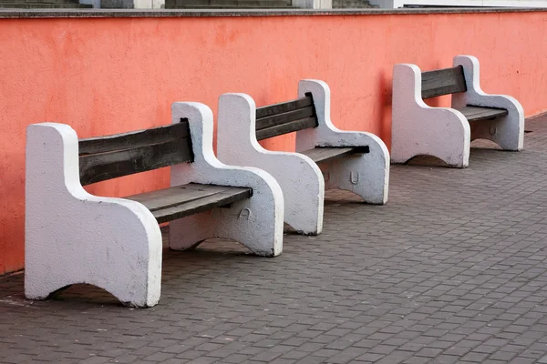 stock image Three benches