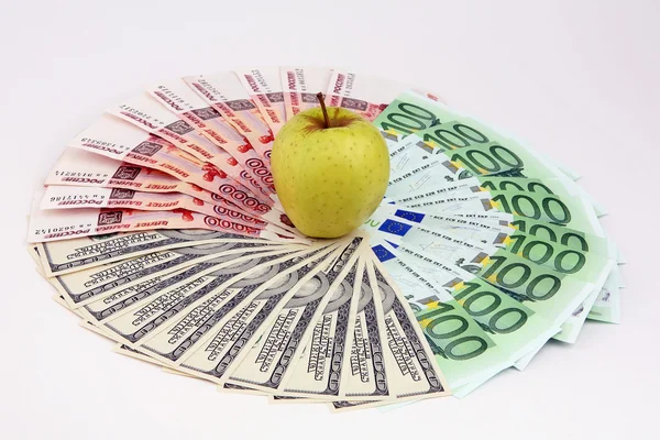 Gele apple en denominaties — Stockfoto
