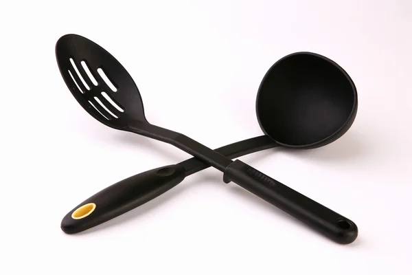 Due cucchiai da portata — Foto Stock