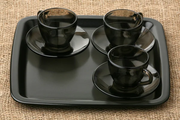 Три пары кофе — стоковое фото