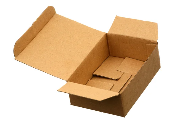 Caixa de papelão vazia — Fotografia de Stock