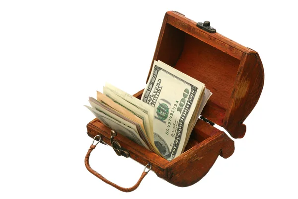 Ons dollar in een kofferbak — Stockfoto