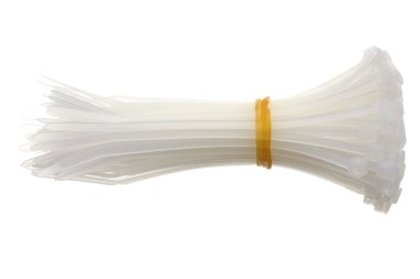 White cable ties clipart