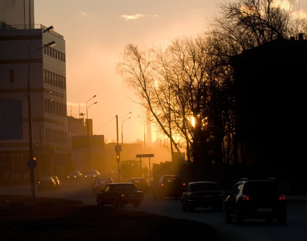 stock image Evening urban landscape