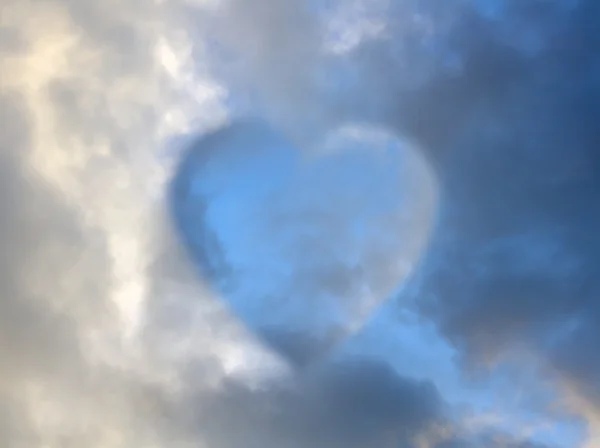 Corazón nublado — Foto de Stock