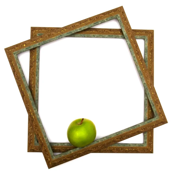 Stock image Green apple in green scopes