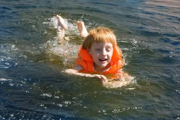 stock image Little swimmer