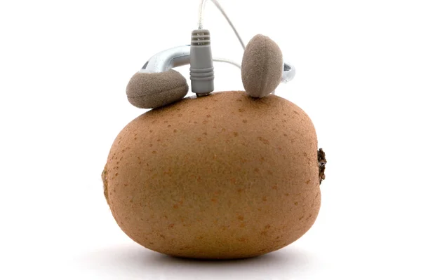 The kiwifruit - music player 2 — Stock Photo, Image