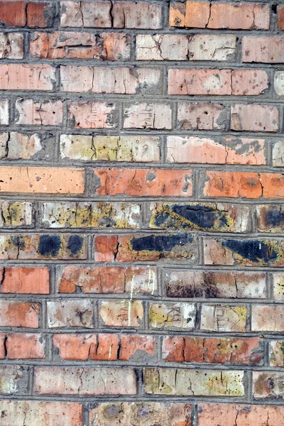 Gammal vägg från en röd tegelsten. bakgrund 2 — Stockfoto