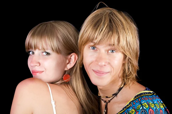 Portrét dvojice mladých krásy. ISO — Stock fotografie