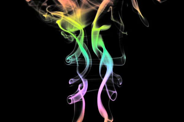 Abstract smoke. Isolated on a black back — Stock Photo, Image