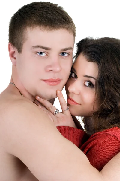 Portrait of the beautiful young couple. — Stock Photo, Image