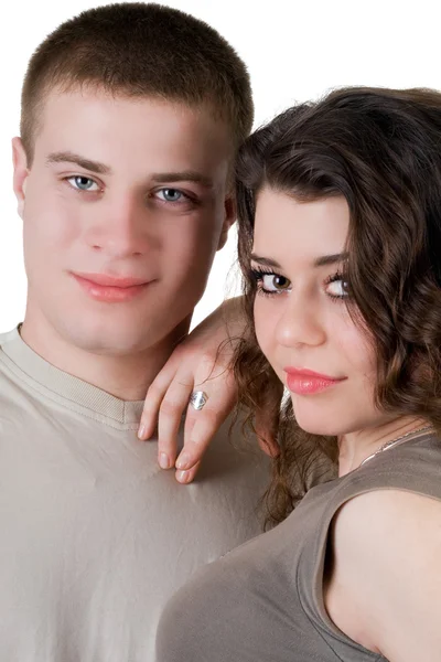 Портрет прекрасной молодой пары . — стоковое фото