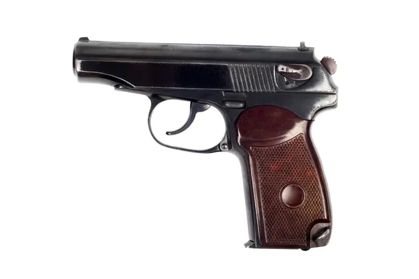 The pistol. Isolated on white background — Stock Photo, Image