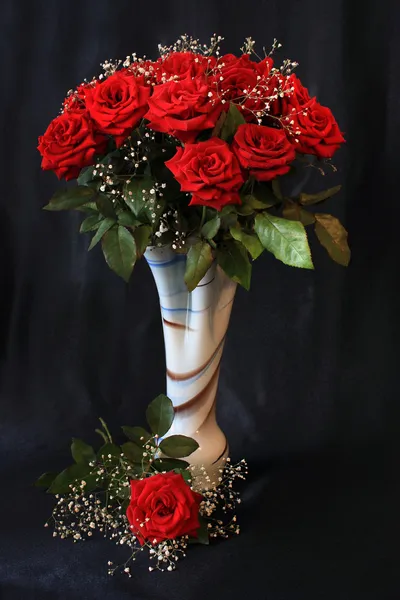Vörös rózsa csokor Jogdíjmentes Stock Fotók