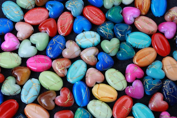 Beads in the form of heart, drops. — Stock Photo, Image