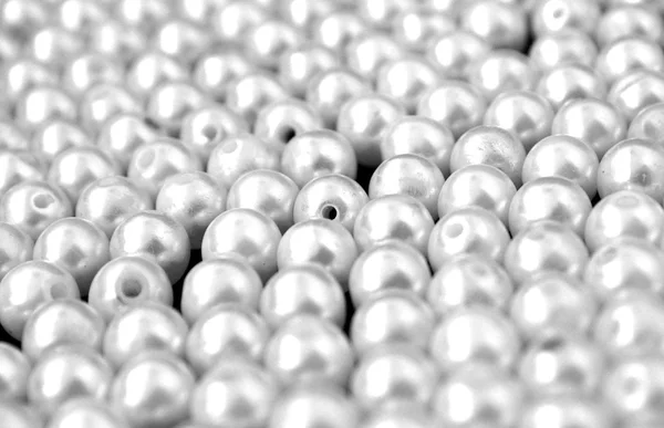 Many white bead — Stock Photo, Image