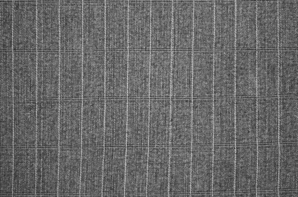 Textur en grå jeans tyg i en remsa — Stockfoto