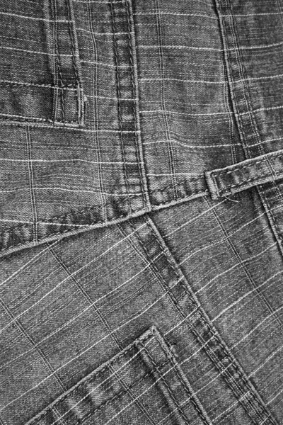 Texture tasche e linee jeans — Foto Stock