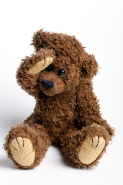 Beautiful toy , bear Teddy. clipart