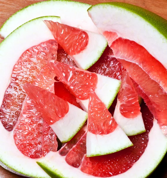 Části tropických plodů grapefruitu. — Stock fotografie