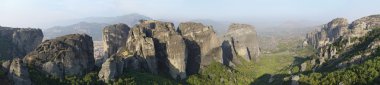 Landscape of Meteora clipart