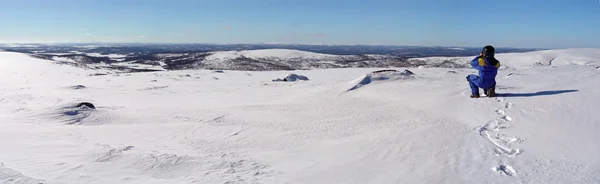 Panorama śnieg — Zdjęcie stockowe