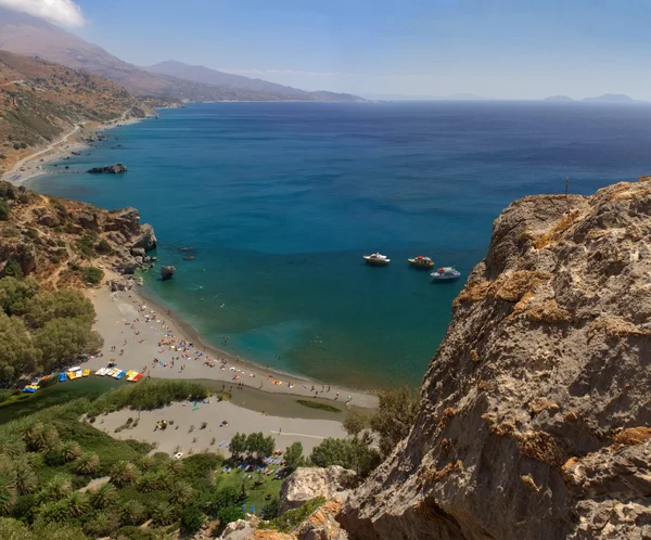 stock image Crete palm beach