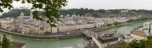 Salzburg, Avusturya 'nın panoramik manzarası — Stok fotoğraf