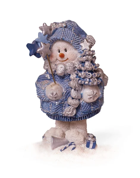 Christmas snowman foto — Stockfoto