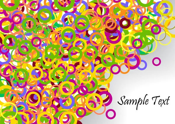 Modèle coloré de bannière confetti — Image vectorielle