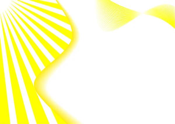 Tarjeta vectorial de verano con rayos solares — Vector de stock