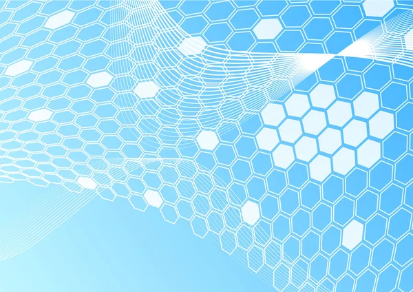 Honeycomb adresskortsmallen — Stock vektor