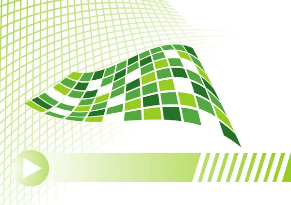 Net と緑のビジネス カードの概念 — ストックベクタ