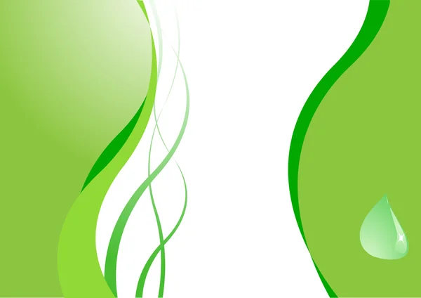 Tarjeta verde - concepto ecológico — Vector de stock