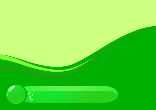 Waterdrop zelené ekologické nápis — Stockový vektor