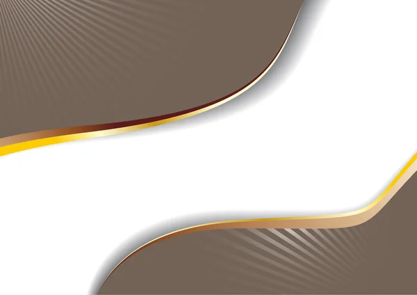 Cappuccino reklám arany lin — Stock Vector