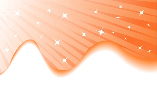 Vektor orange Sommer Hintergrund mit sta — Stockvektor