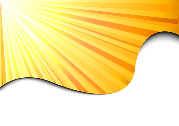 Sunburst banner - concetto di sole — Vettoriale Stock