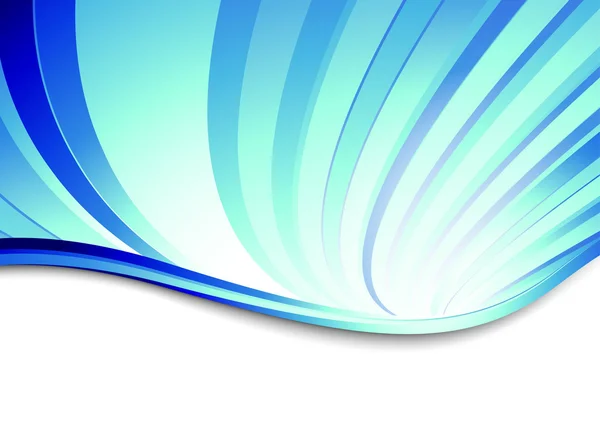 バナーを青い抽象的な渦巻 — ストックベクタ