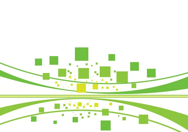 Conjunto de baldosas geométricas - concepto verde — Vector de stock