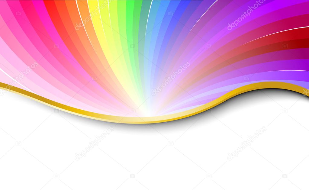 Rainbow abstract pattern