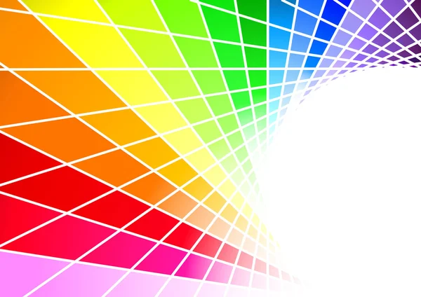 虹現代抽象的な美しいタイル パターン — ストックベクタ