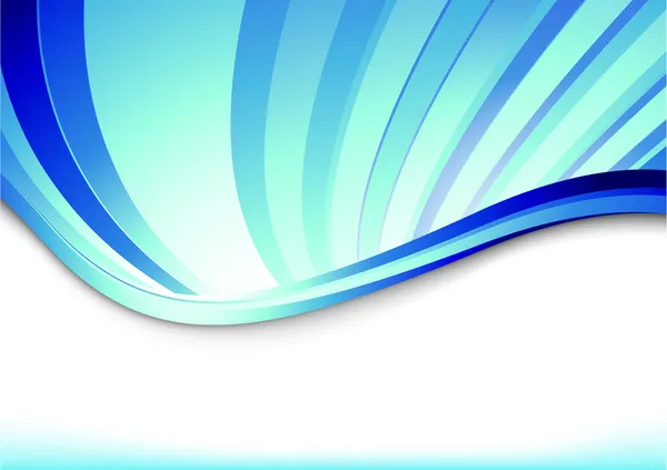 Bannière bleue avec rayons bleus — Image vectorielle