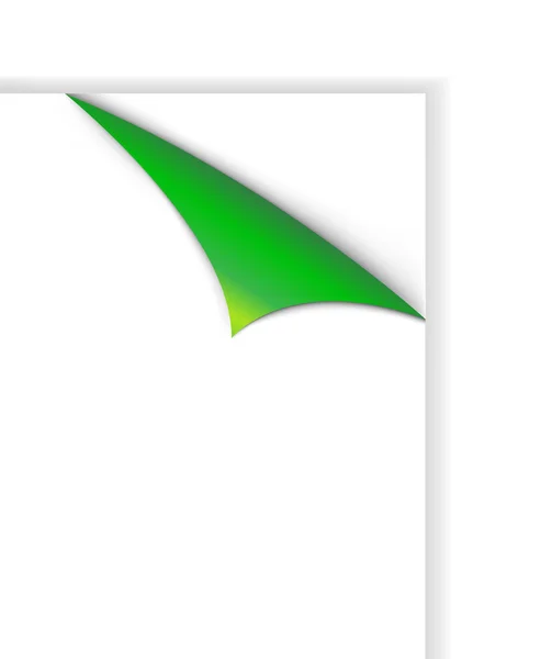 Угловой торговый ярлык зеленого цвета — стоковый вектор
