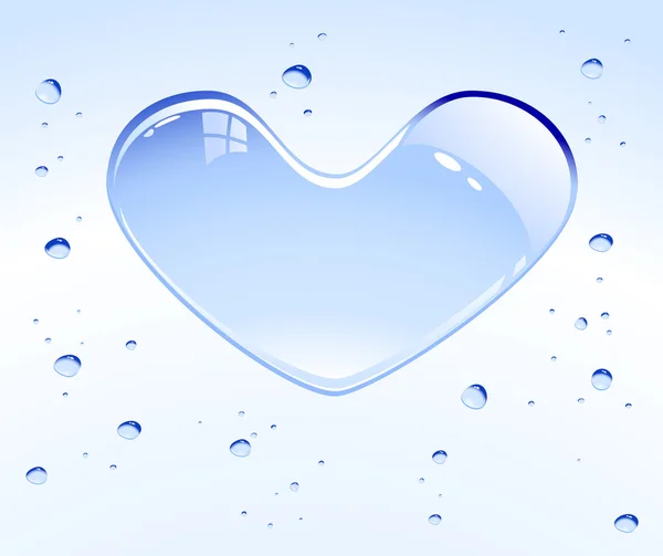 Woda czystości serca koncepcja tło — Wektor stockowy