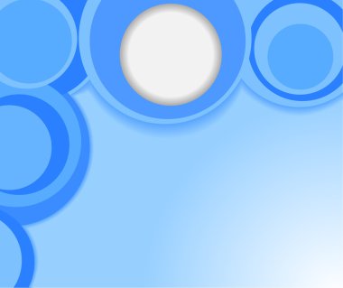 Blue background with circles clipart