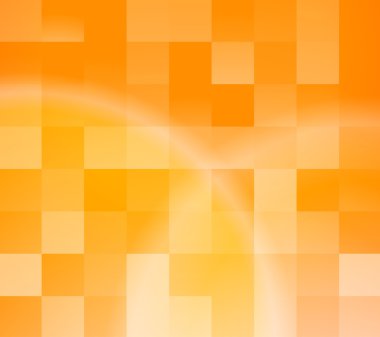 Abstract orange tiles background clipart